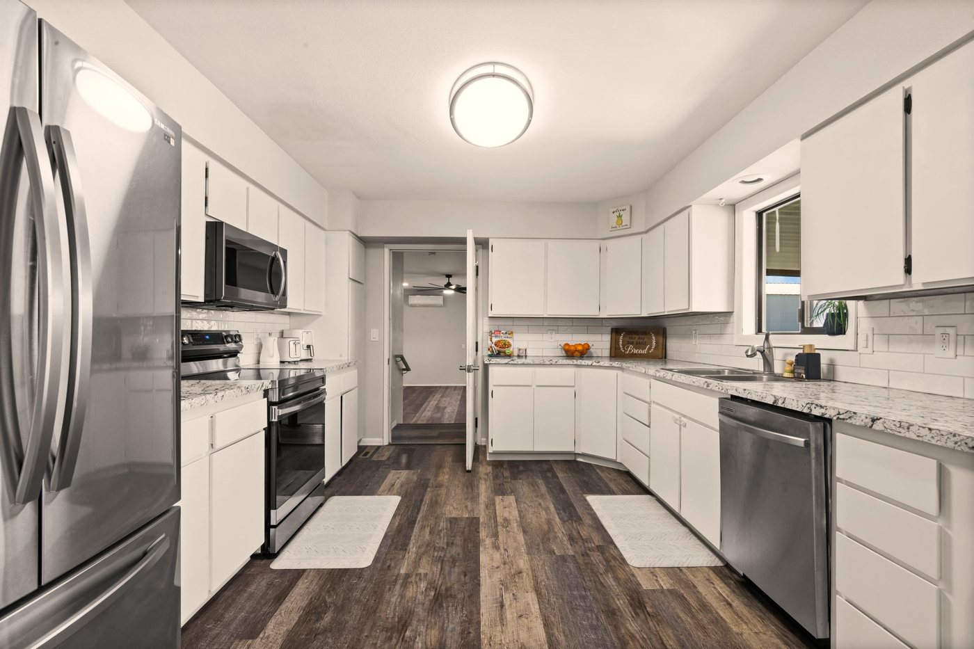Modern, fully equipped kitchen where home-cooked meals are prepared